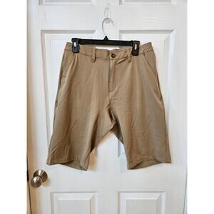 33,000ft Khaki Performance Golf Shorts Mens Size 32 Stretch Travel